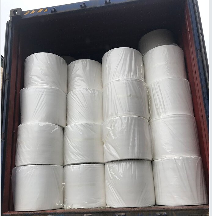 Tela no tejida Spunbond de polipropileno de 70 GSM 42/48CM de ancho para suministro de cubierta de muebles