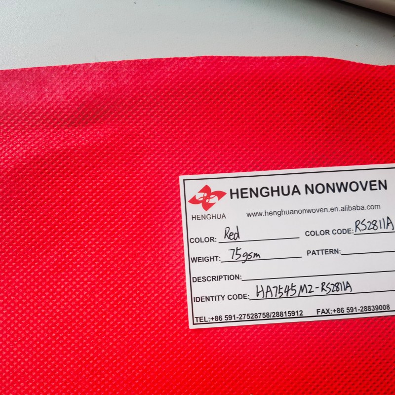 red nonwoven fabric