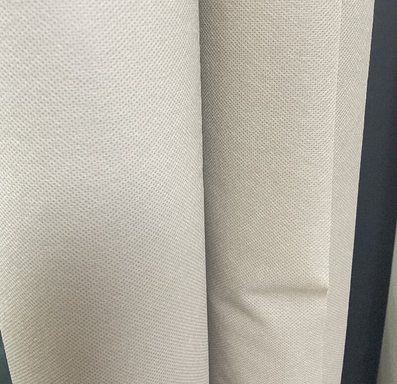 Tela no tejida de polipropileno spunbond de 75 g/m², color beige, 160/180 cm de ancho, para fundas de muebles