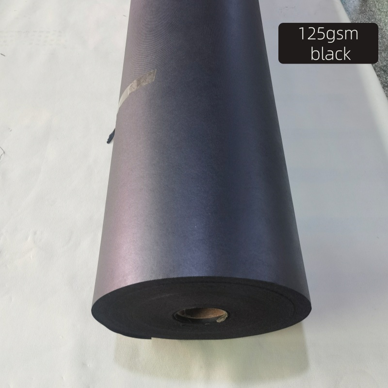 black 125gsm spunbond nonwoven